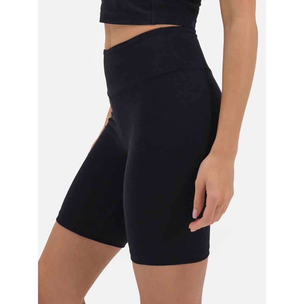 Mate The Label Organic‎ Stretch Biker Short Size  $68 NEW BLACK - Picture 2 of 4